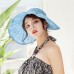  Summer Floral Sun Hat Ruffled Adjustable Wide Brim Caps Foldable Outdoor   eb-75645432